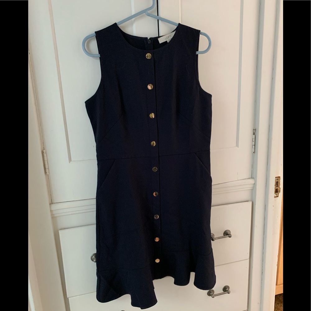 loft black dress